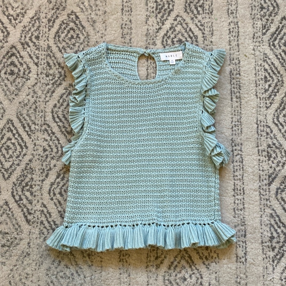 Mable Boutique Sleeveless Crochet Top Boho Unique